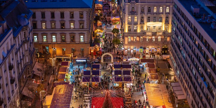 Do Budapešti vlakem: víkend s návštěvou vánočních trhů a 2 noci v hotelu