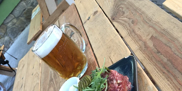Otevřený voucher do Krušovické restaurace v Děčíně: 500–1500 Kč na jídlo i nápoje