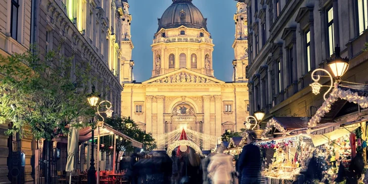 Do Budapešti vlakem: víkend s návštěvou vánočních trhů a 2 noci v hotelu