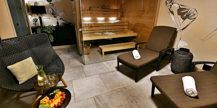 5* luxus pro 2 osoby: privátní spa se saunou a vířivkou i skvělé jídlo