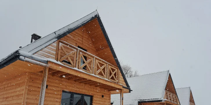 Luxusní chata v Kladské kotlině až pro 7 osob: kuchyňka, gril i sauna
