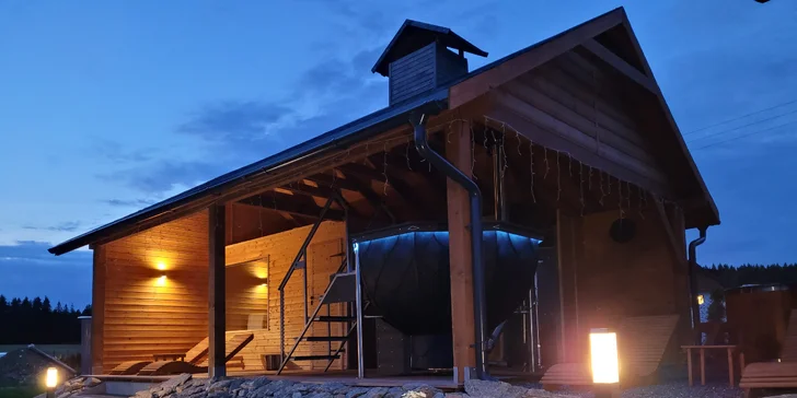 Luxusní chata v Kladské kotlině až pro 7 osob: kuchyňka, gril i sauna