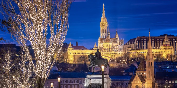 Do Budapešti vlakem: víkend s návštěvou vánočních trhů a 2 noci v hotelu