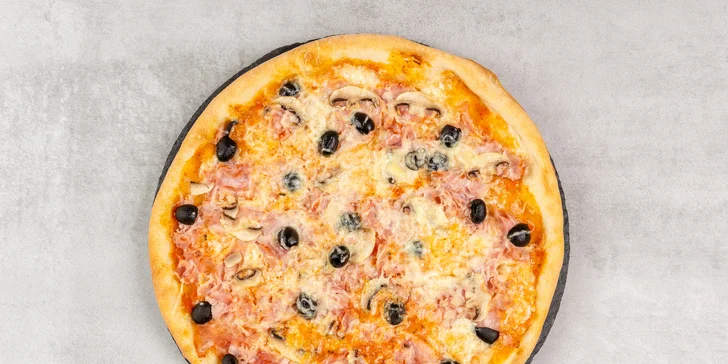 Italská pizza o průměru 33 cm: výběr ze 14 druhů podle tradičních receptur