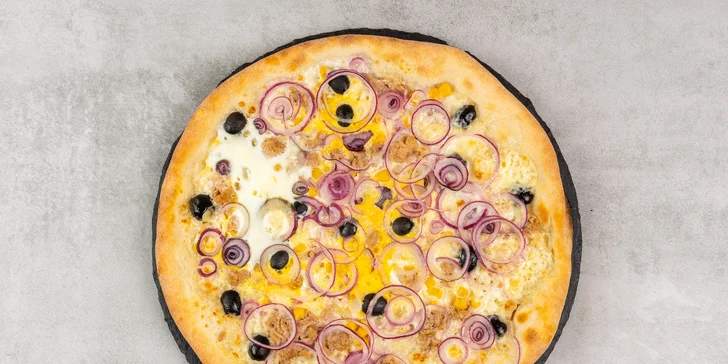 Italská pizza o průměru 33 cm: výběr ze 14 druhů podle tradičních receptur