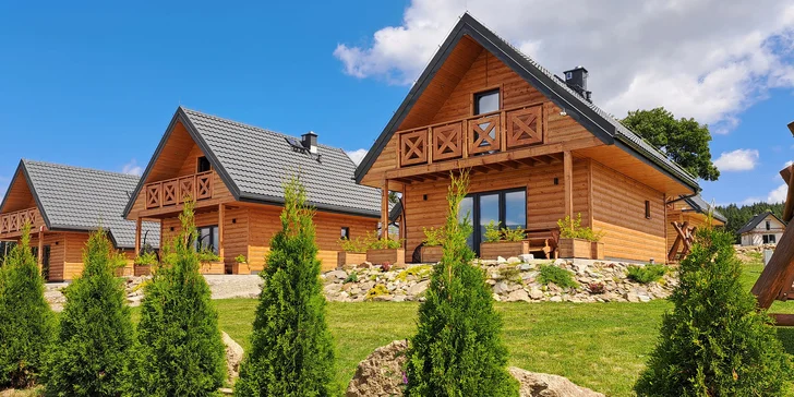Luxusní chata v Kladské kotlině až pro 8 osob: kuchyňka, gril i sauna