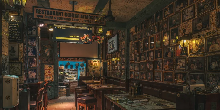 Dárkový poukaz na jídlo i pití v kubánské restauraci v hodnotě 500 až 2000 Kč