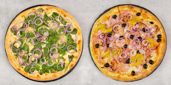 Italská pizza o průměru 33 cm: výběr ze 14 druhů podle tradičních receptur