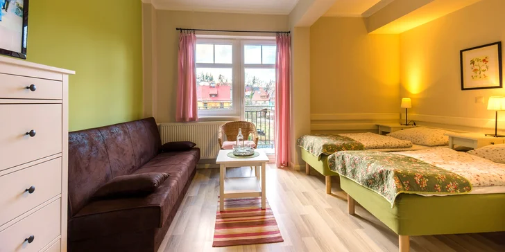 Příjemný relax i horské túry jen kousek za kopečky: pobyt se stravou i wellness ve Sklářské Porebě