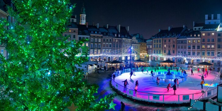 Prodloužený poznávací víkend ve Varšavě s návštěvou vánočních trhů: vlak a 2 noci v hotelu se snídaní