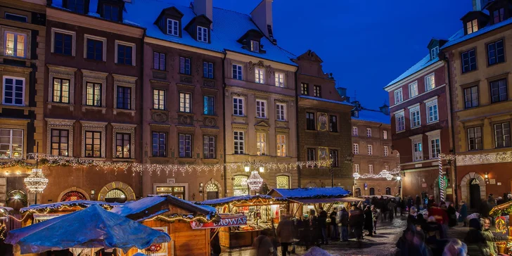 Prodloužený poznávací víkend ve Varšavě s návštěvou vánočních trhů: vlak a 2 noci v hotelu se snídaní
