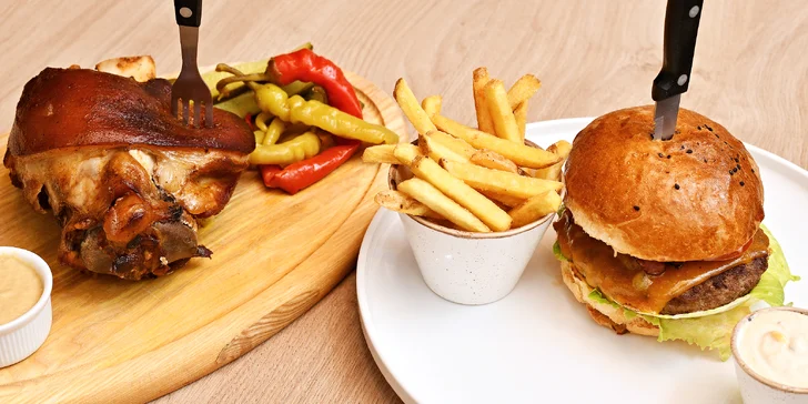 Otevřené vouchery na cokoli v česko-ukrajinské restauraci: varenyky, burger i žebra