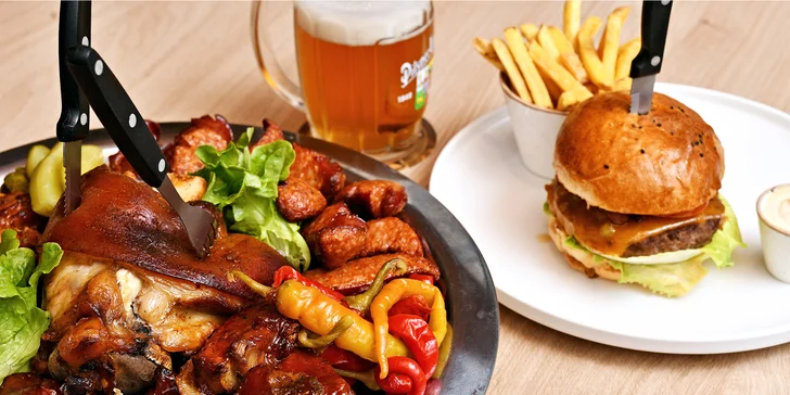 Otevřené vouchery na cokoli v česko-ukrajinské restauraci: varenyky, burger i žebra