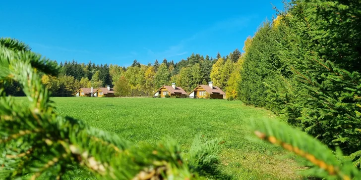 Chatky na Vysočině uprostřed přírody: kapacita až 6 lidí, ideální pro rodiny či partu