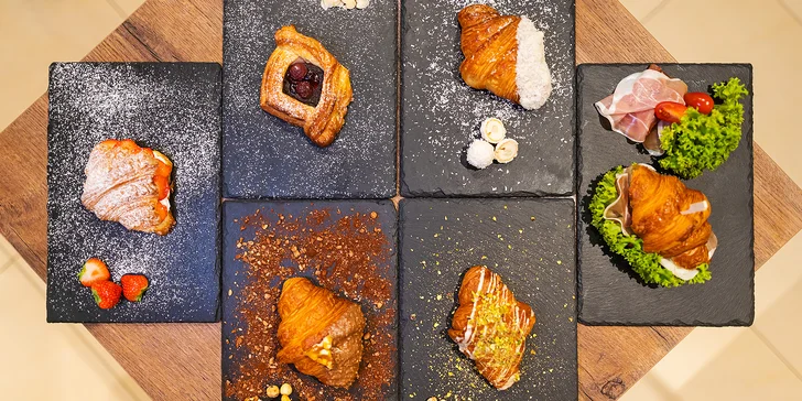 Dobrota ve francouzském stylu: croissant a káva podle výběru pro dva