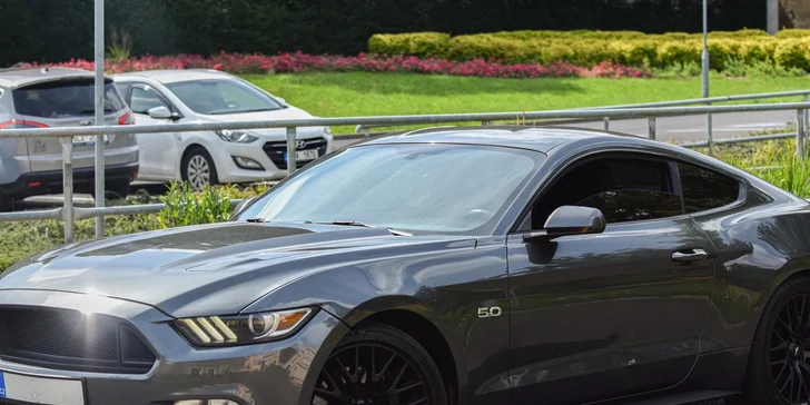 Legendární Ford Mustang V8 v originální USA verzi: projížďka na 20 minut i zapůjčení na 12 hodin