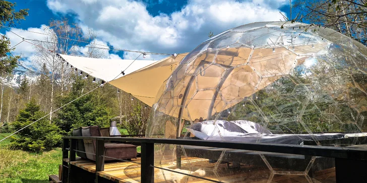 Dobrodružství i romantika v prvním tatranském glampingu: snídaně i možnost grilování