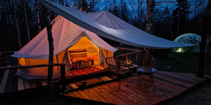 Dobrodružství i romantika v prvním tatranském glampingu: snídaně i možnost grilování