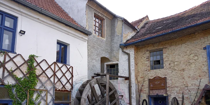 Ubytování v originálním mlýnském apartmánu na jihu Moravy pro milovníky kumštu