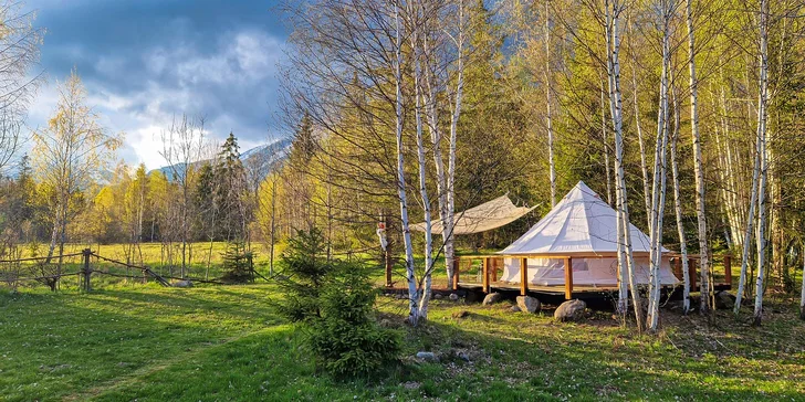 Dobrodružství i romantika v prvním tatranském glampingu: snídaně i možnost grilování