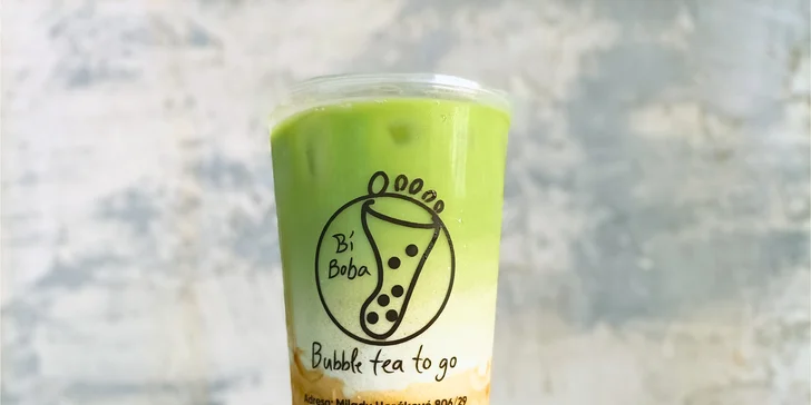 Malý nebo velký bubble tea s toppingem podle výběru pro 1 nebo 2 osoby