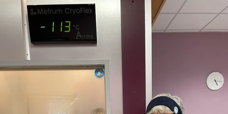 Mrazivá terapie: vstup do kryokomory a následné pohybové cvičení