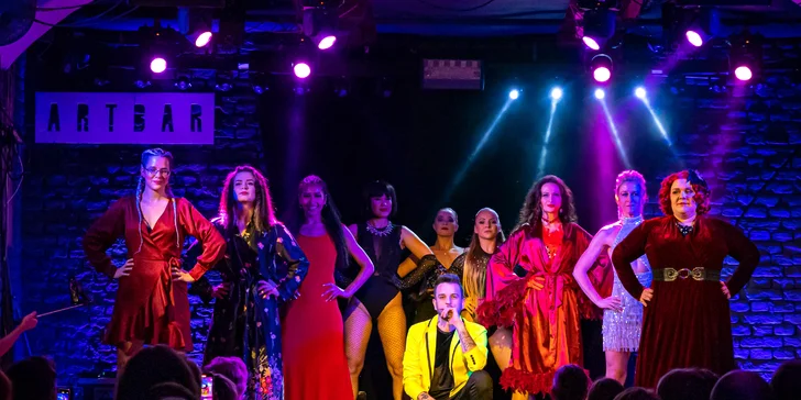 Vstup na halloweenskou kabaretní show BUBR: 27. 10. 2023, welcome drink, fire show i burlesky