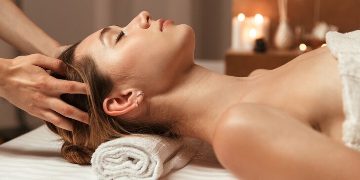 Masáž hlavy i relaxační masáž různých částí těla v délce 45–90 minut