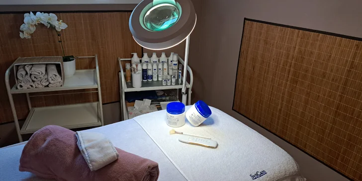 Kosmetické ošetření pro všechny druhy pleti i s masáží a hloubkovým čištěním