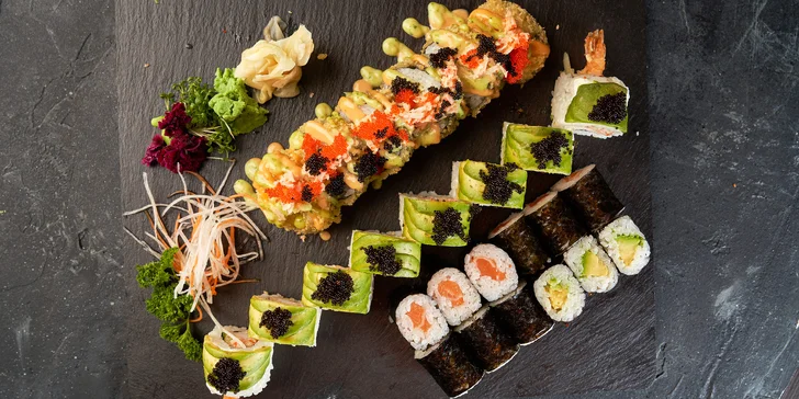 Sushi sety v nové asijské restauraci na Vinohradech: 14 až 48 kousků