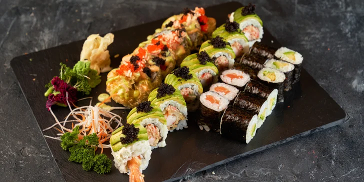 Sushi sety v nové asijské restauraci na Vinohradech: 14 až 48 kousků