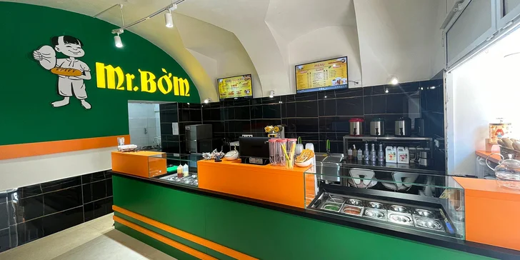 Vietnamská bageta dle výběru s ovocným nebo mléčným čajem