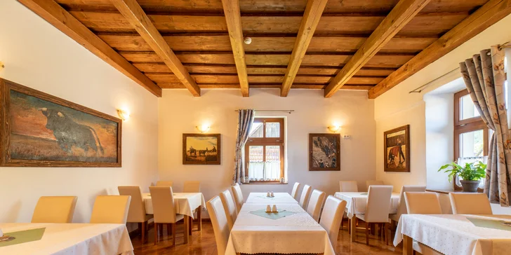 Pobyt v historickém penzionu na Oravě s polopenzí i vstupem do aquaparku