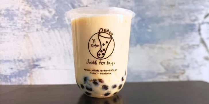 Malý nebo velký bubble tea s toppingem podle výběru pro 1 nebo 2 osoby