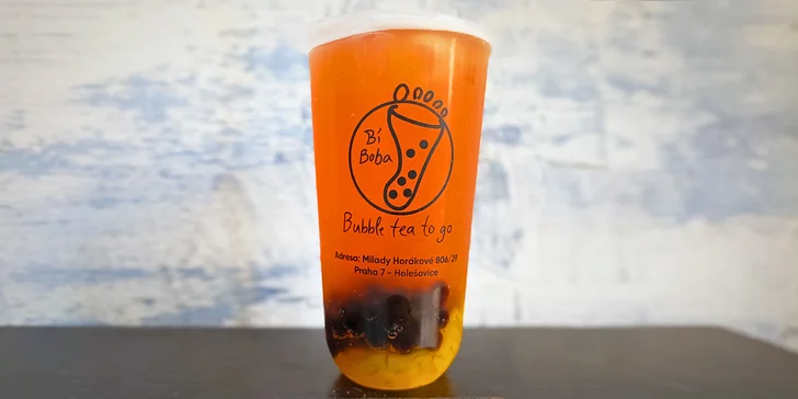 Malý nebo velký bubble tea s toppingem podle výběru pro 1 nebo 2 osoby