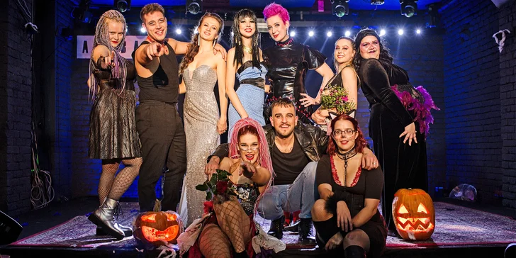 Vstup na halloweenskou kabaretní show BUBR: 28. 10. 2023, welcome drink, fire show i burlesky