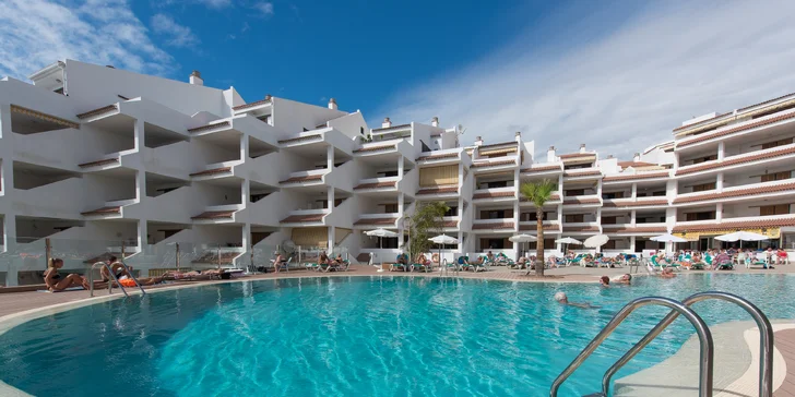 Apartmány na Tenerife: 200 m na pláž, neomezeně bazén a vířivka