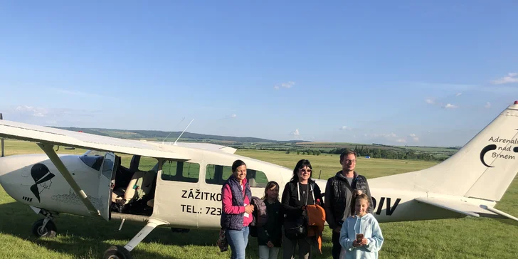 Vyhlídkový let v letadle Cessna 207 nad „zakázanou přehradou“ u Vyškova
