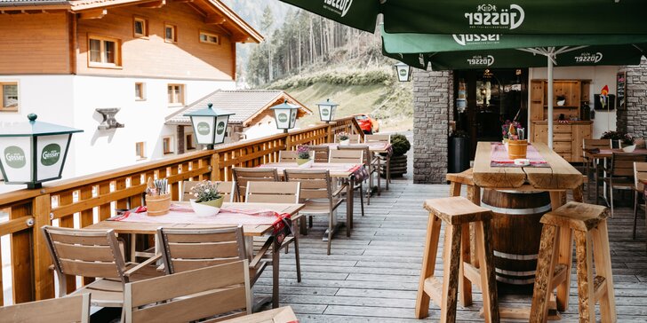 Dovolená v přírodě Tyrolských Alp se snídaní nebo polopenzí