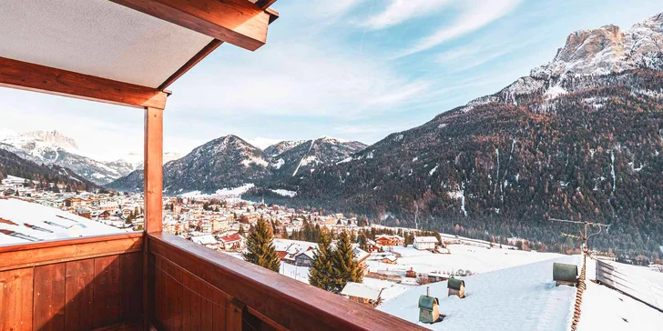 Dovolená v srdci Dolomit: pobyt s polopenzí i relaxem v sauně a parní lázni