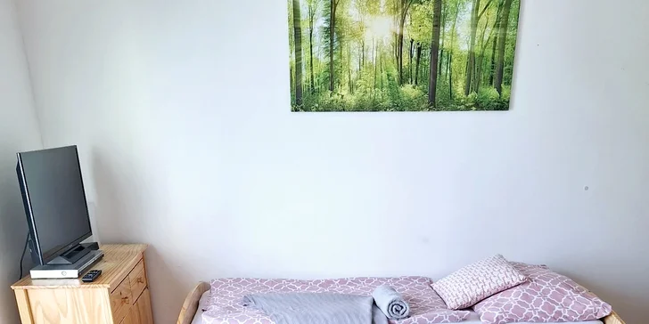Útulný apartmán kousek od Jihlavy se snídaní a sektem pro dva