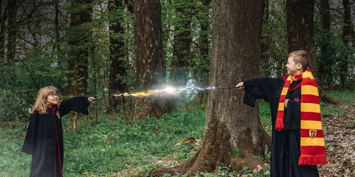 Zážitkové focení ve stylu Harryho Pottera: scény z nástupiště 9 a 3/4 i Zapovězeného lesa