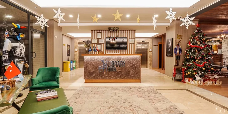 Lyžování v Turecku: 4* hotel Library Erciyes s polopenzí, letenka a 6denní skipas