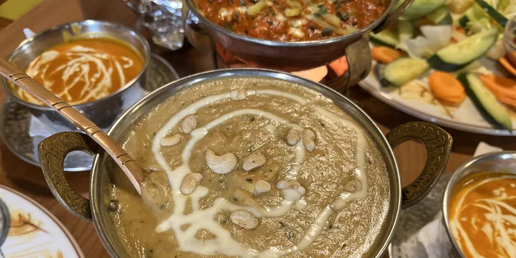3chodové menu pro 2 osoby v originální nepálské a indické restauraci