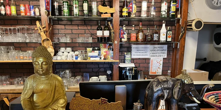 3chodové menu pro 2 osoby v originální nepálské a indické restauraci