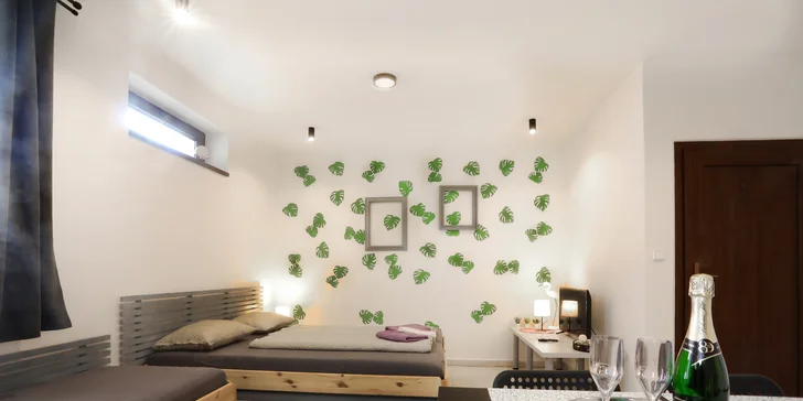 Relaxační pobyt v apartmánu: wellness se saunami a vířivkou i snídaně