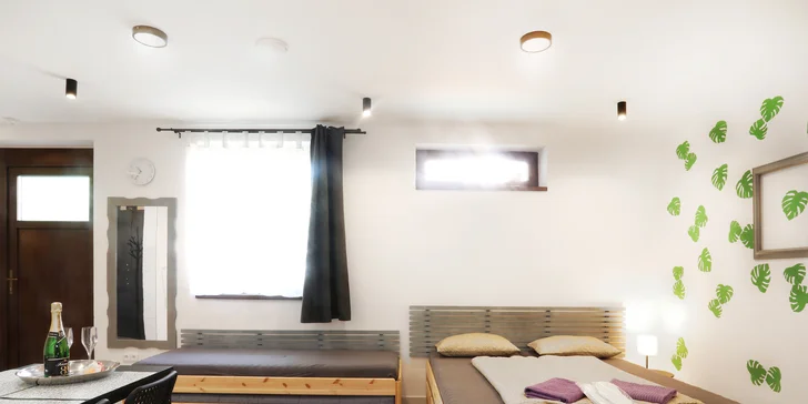 Relaxační pobyt v apartmánu: wellness se saunami a vířivkou i snídaně