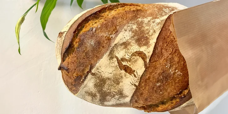 Poukaz na postupný odběr 5 nebo 10 kváskových chlebů v pekařství