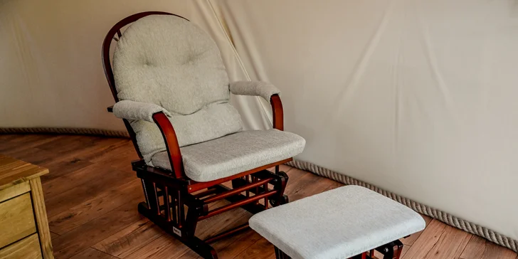 Glamping Meleček: pobyt v luxusním glampingovém stanu i wellness v sudové sauně a horkém sudu