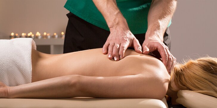 60 nebo 90min. kombinovaná masáž: olejová, trigger points, baňkování i tejpy